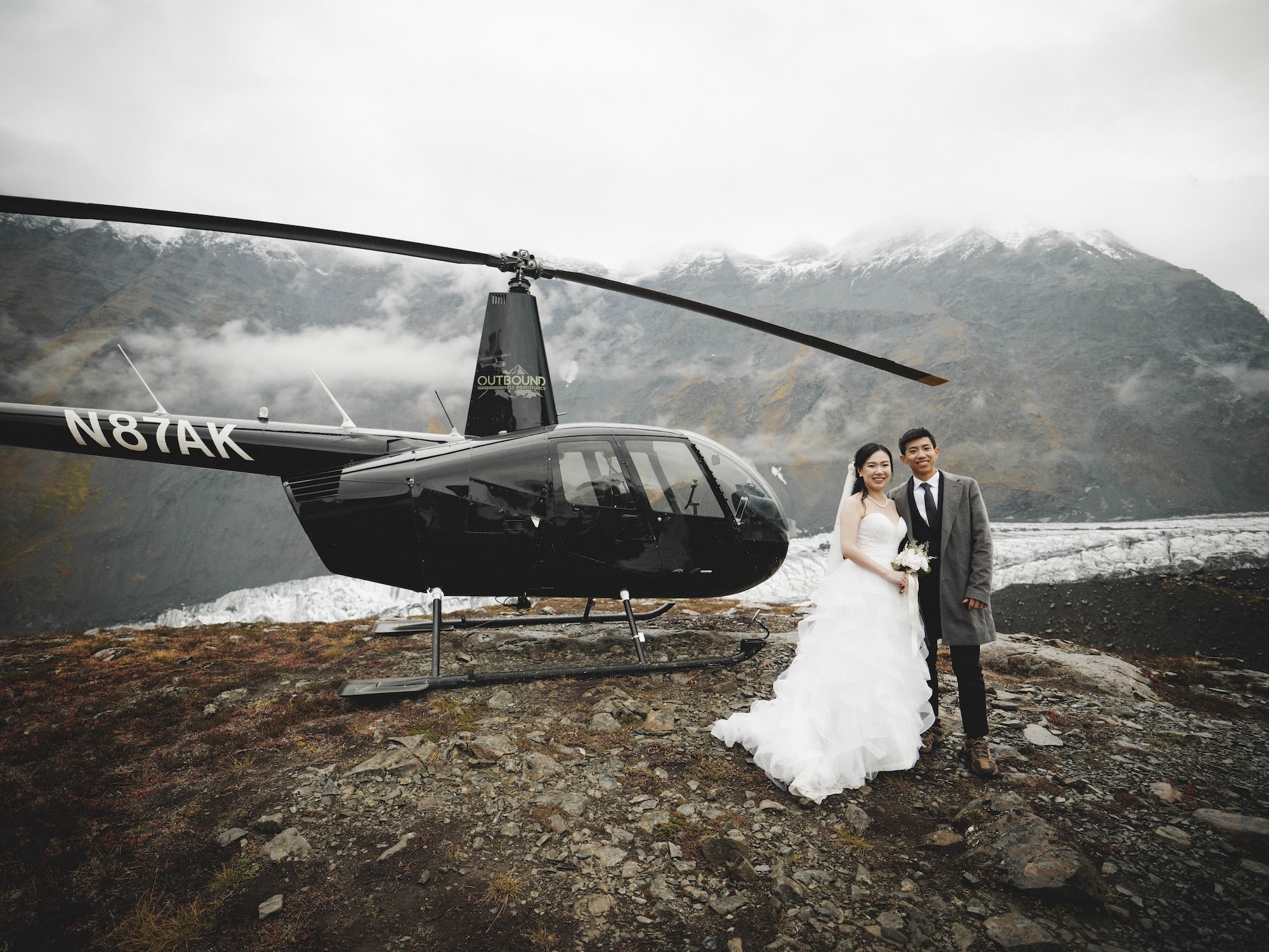 helicopter elopement with outbound heli adventures