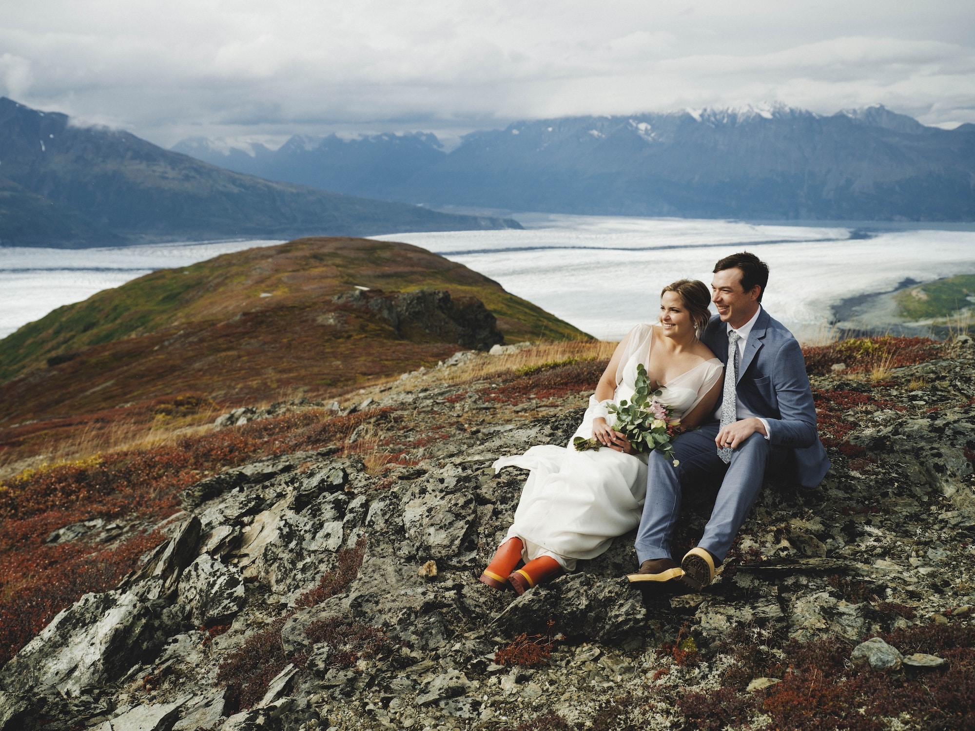 helicopter elopement with outbound heli adventures alaska
